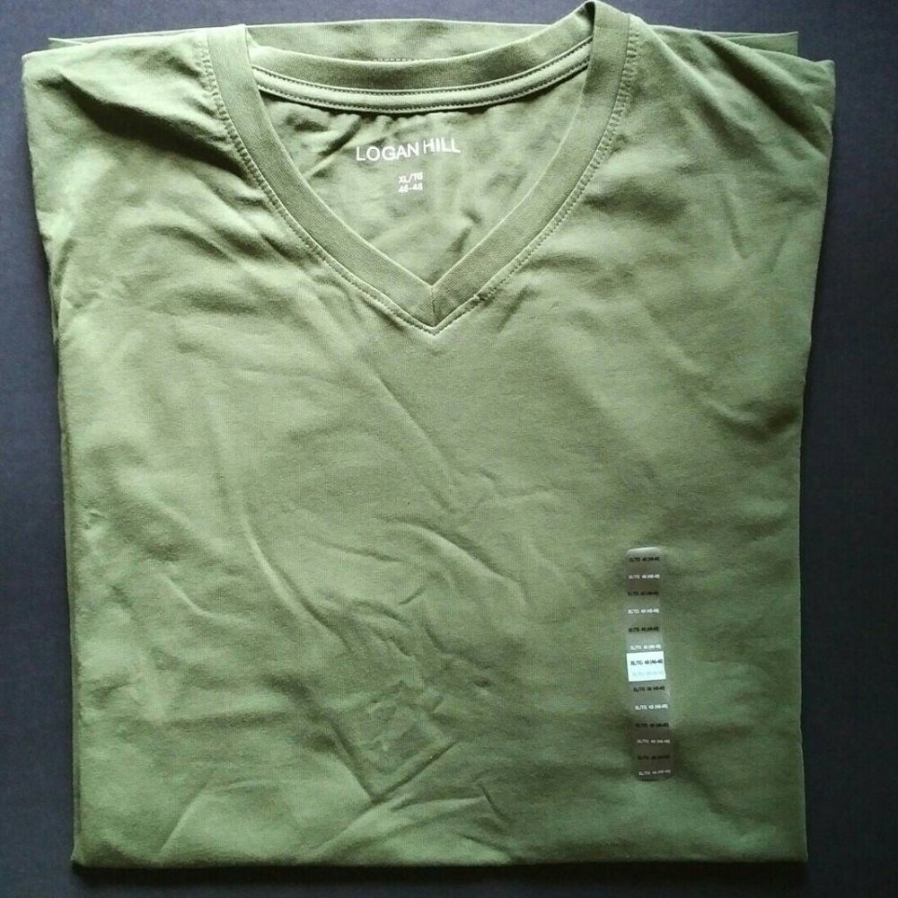 NEW Logan Hill Men's Olive/Sage Green T-shirt, XL